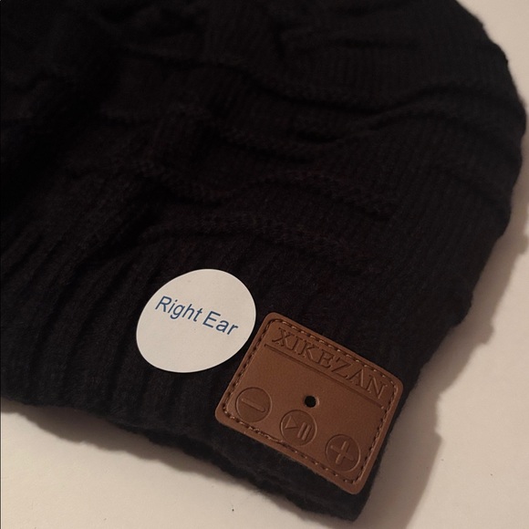 Xikezan | Black Knit Bluetooth Speaker Beanie Cap | Exercise Sports Outdoors NWT - Picture 8 of 15